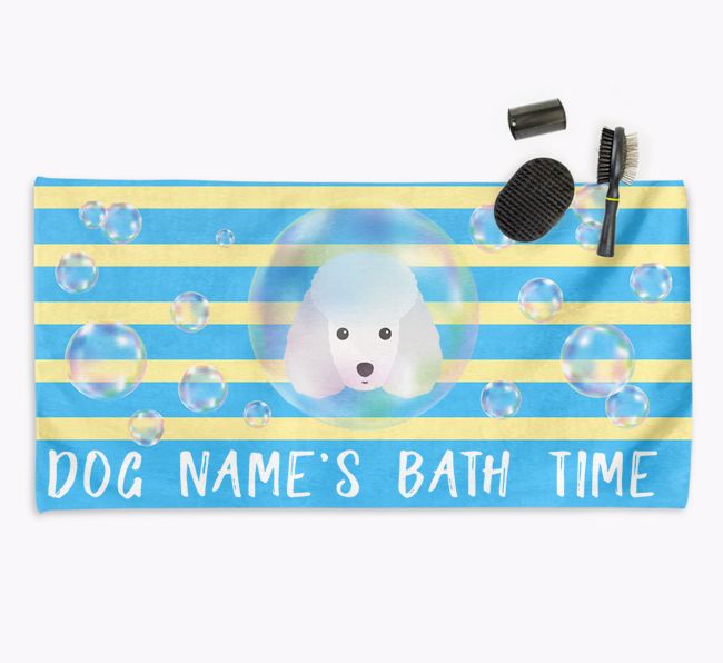 'Bathtime' Personalized Towel for your {breedCommonName}